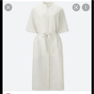 Uniqlo Linen Cotton Shirt Dress